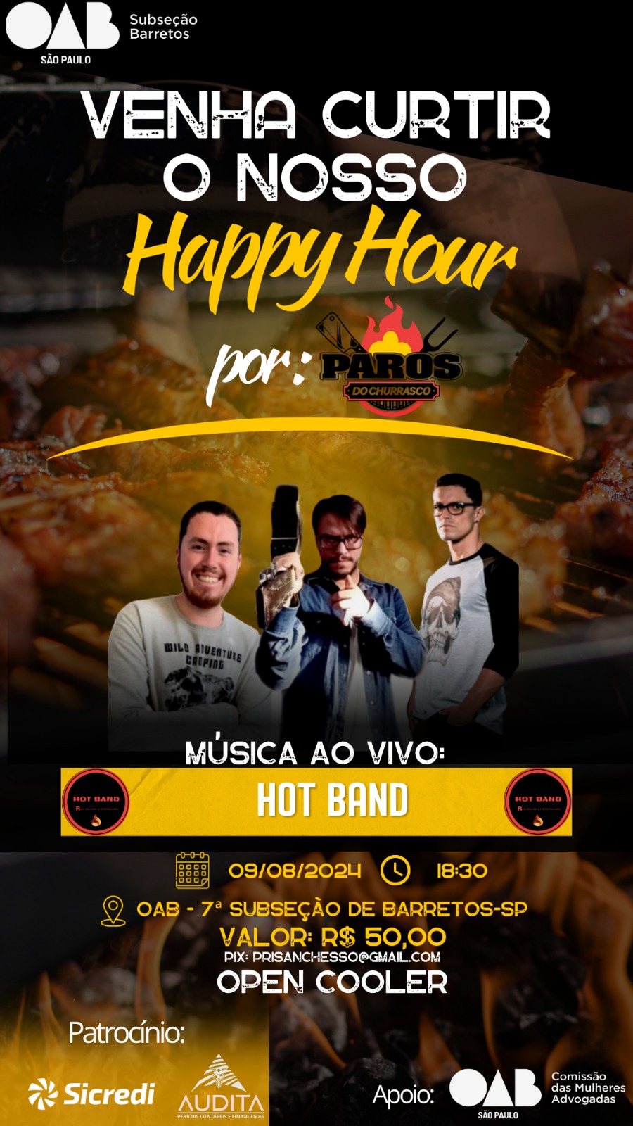 Happy Hour’ comemorativo ao Dia da Advocacia acontece nesta sexta-feira