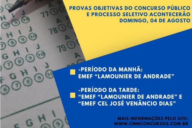 Provas do Concurso e Processo Seletivo da Prefeitura de Colina acontecem no  domingo, dia 4