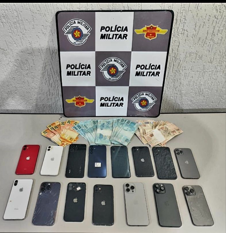 Trio é preso com celulares e R$ 9 mil em dinheiro pela Polícia Rodoviária