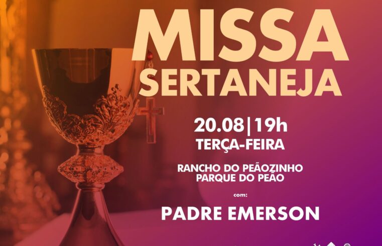 Rancho do Peãozinho recebe 19ª Edição Missa Sertaneja