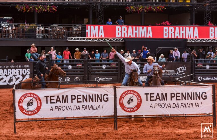 Trio formado por paulistas e mineiros são campeões nas categorias do Team Penning