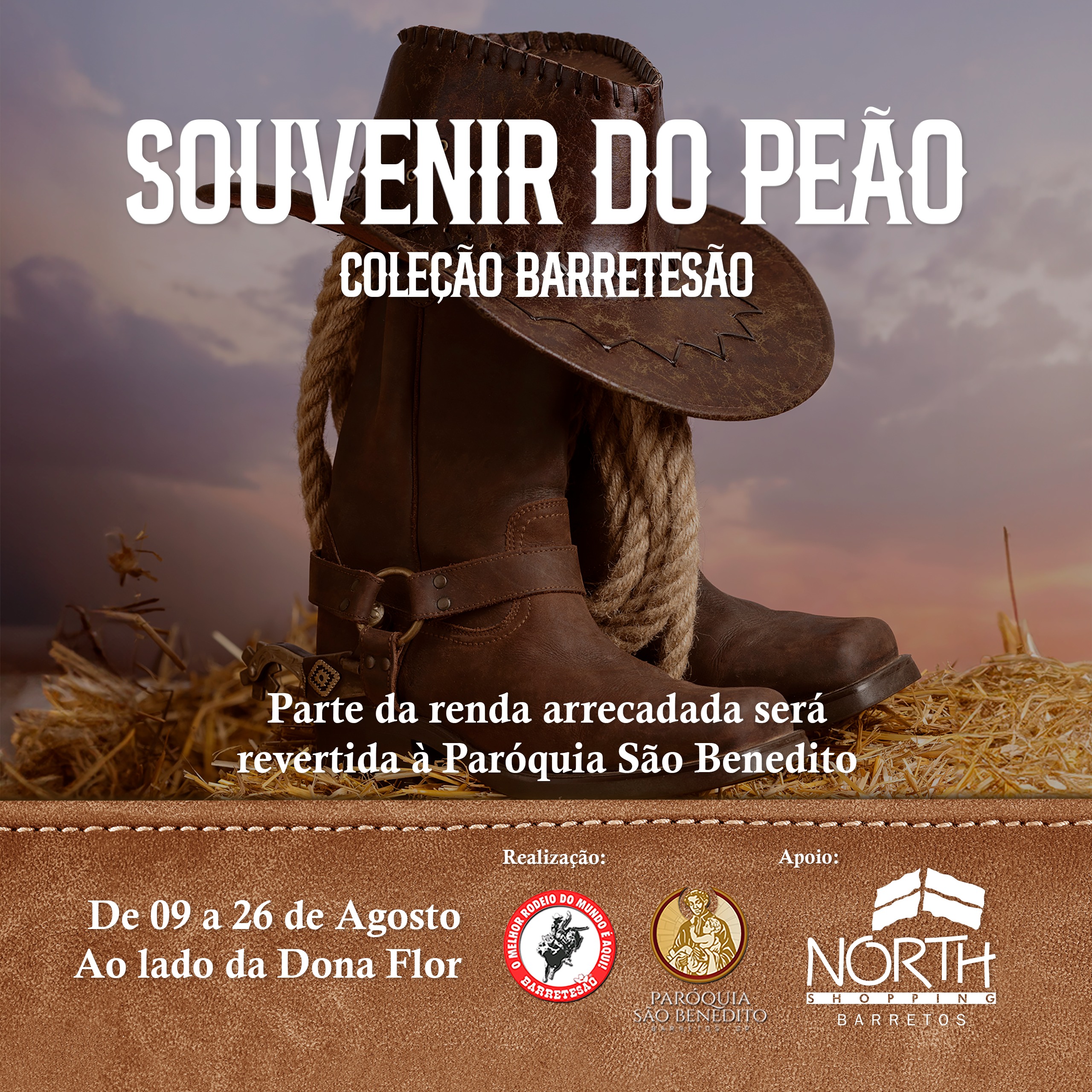 Paróquia de São Benedito realiza bazar/souvenir até o dia 26 de agosto no North Shopping 