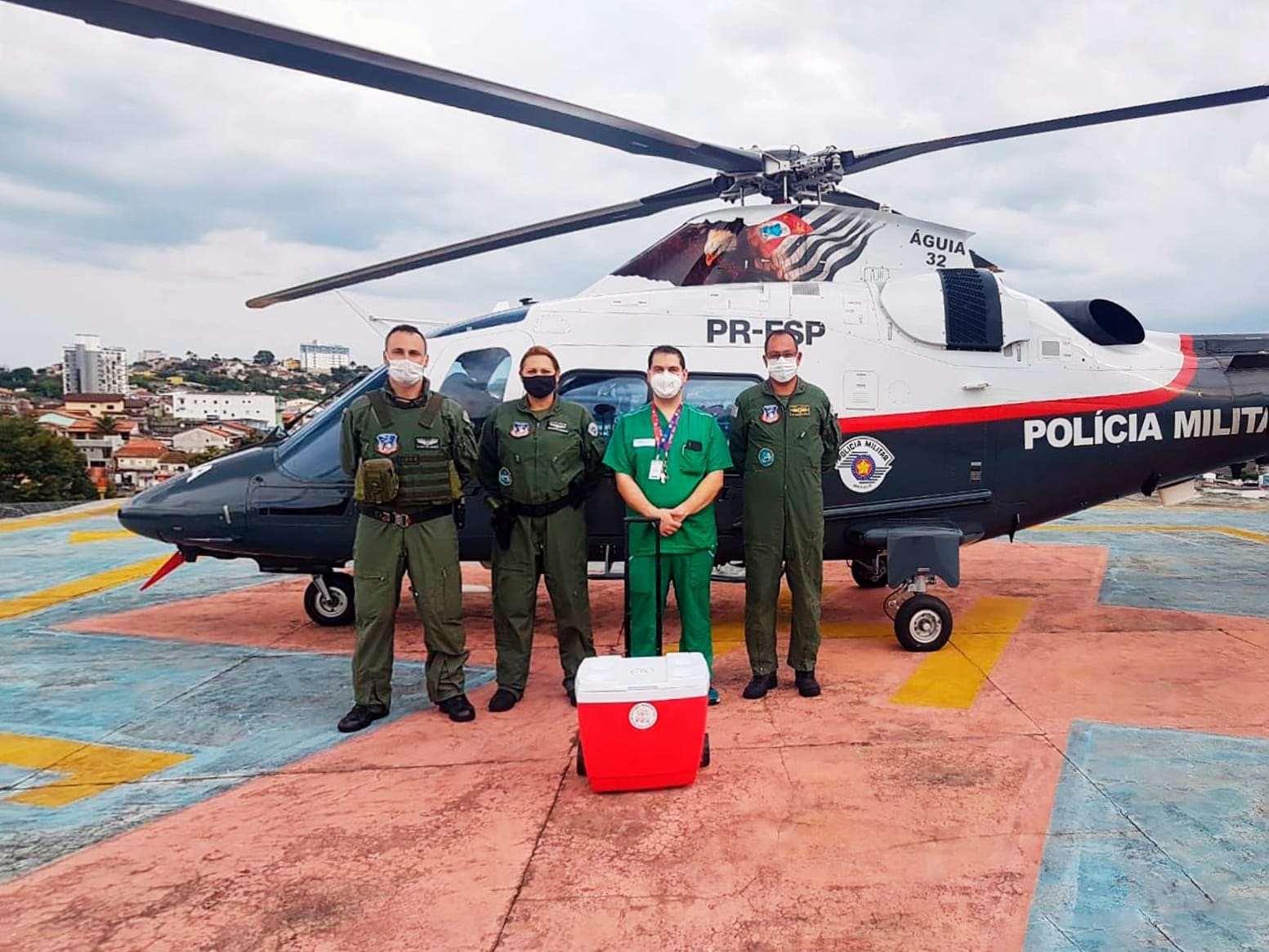 Helicópteros da PM superam 900 missões de transporte de órgãos para transplantes