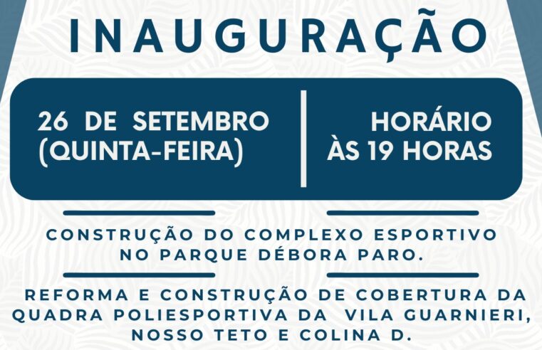 Prefeitura de Colina realiza três inaugurações na noite desta quinta, dia 26