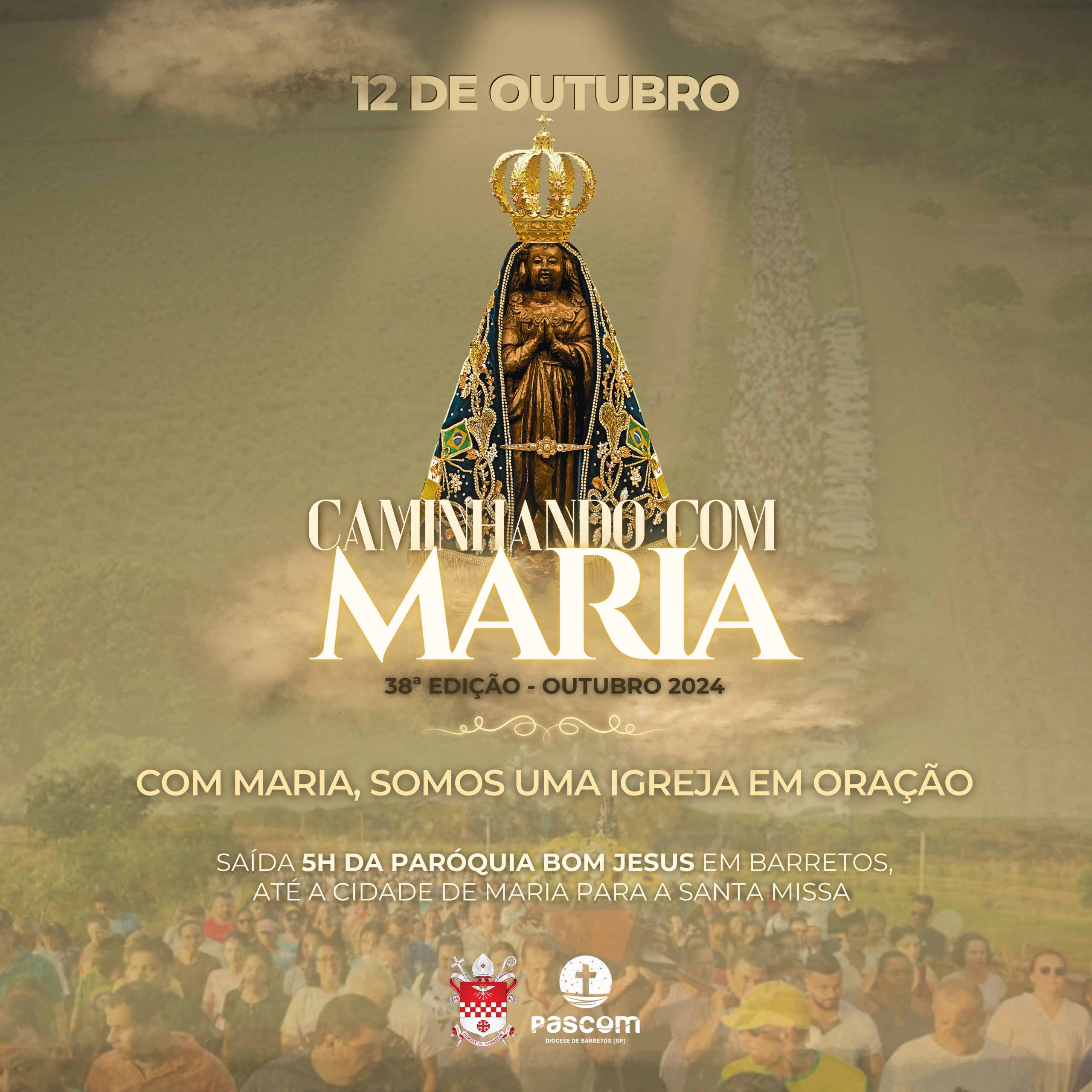 Diocese de Barretos confirma 38ª edição do Caminhando Com Maria