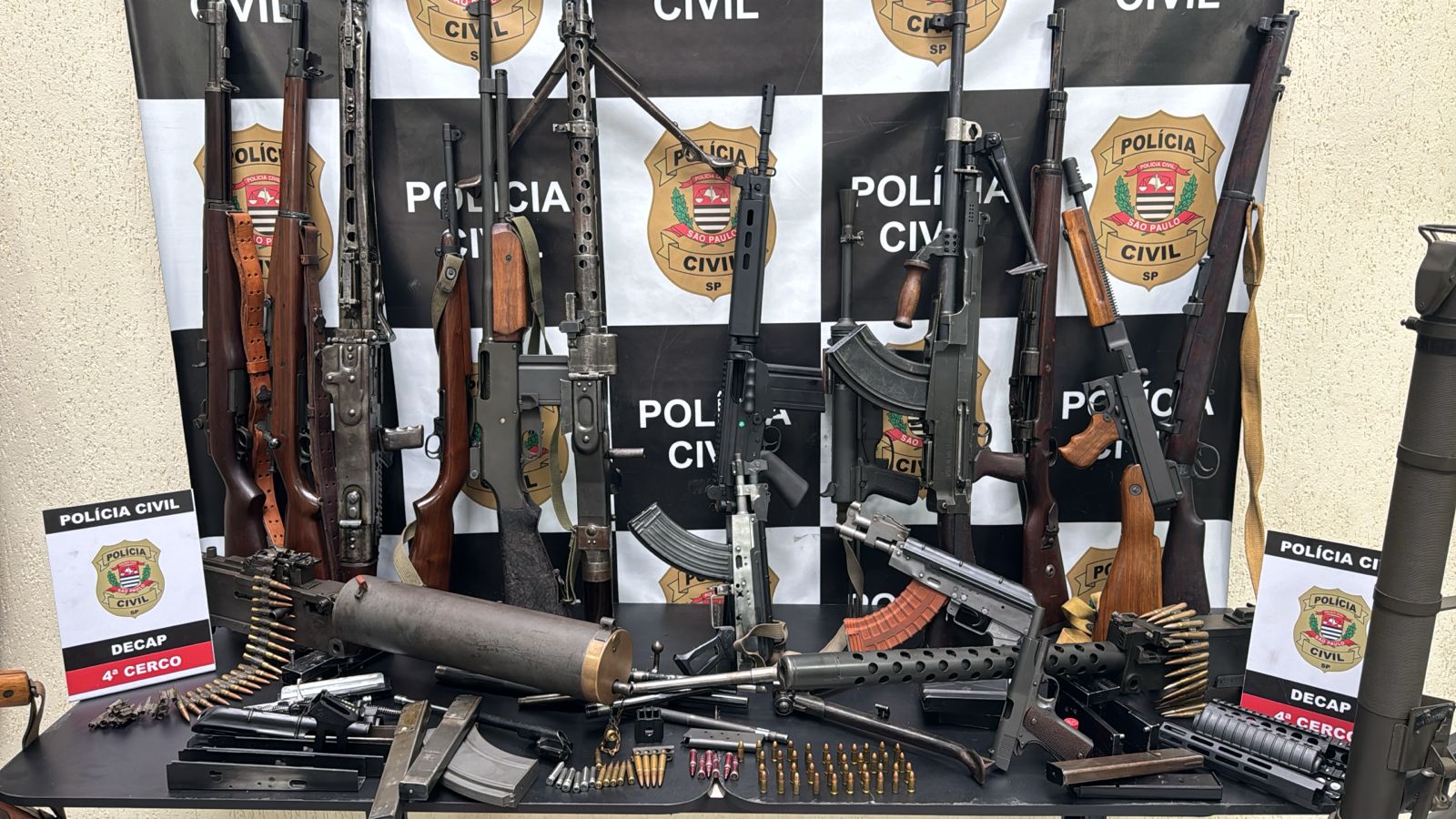 Polícia Civil encontra fábrica ilegal de armas de grosso calibre em São Paulo