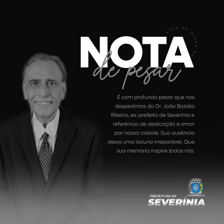 Morre Dr. João Ribeiro, vice-prefeito eleito de Severínia e ex-prefeito