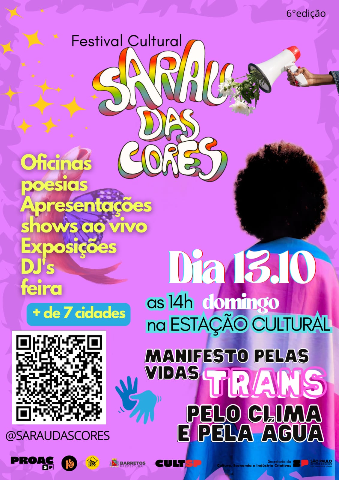 Barretos recebe no domingo 6ª edição do Sarau das Cores