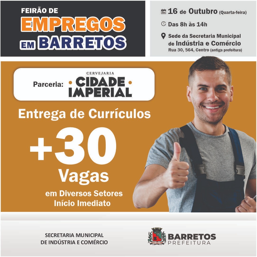 Cervejaria oferece vagas de emprego