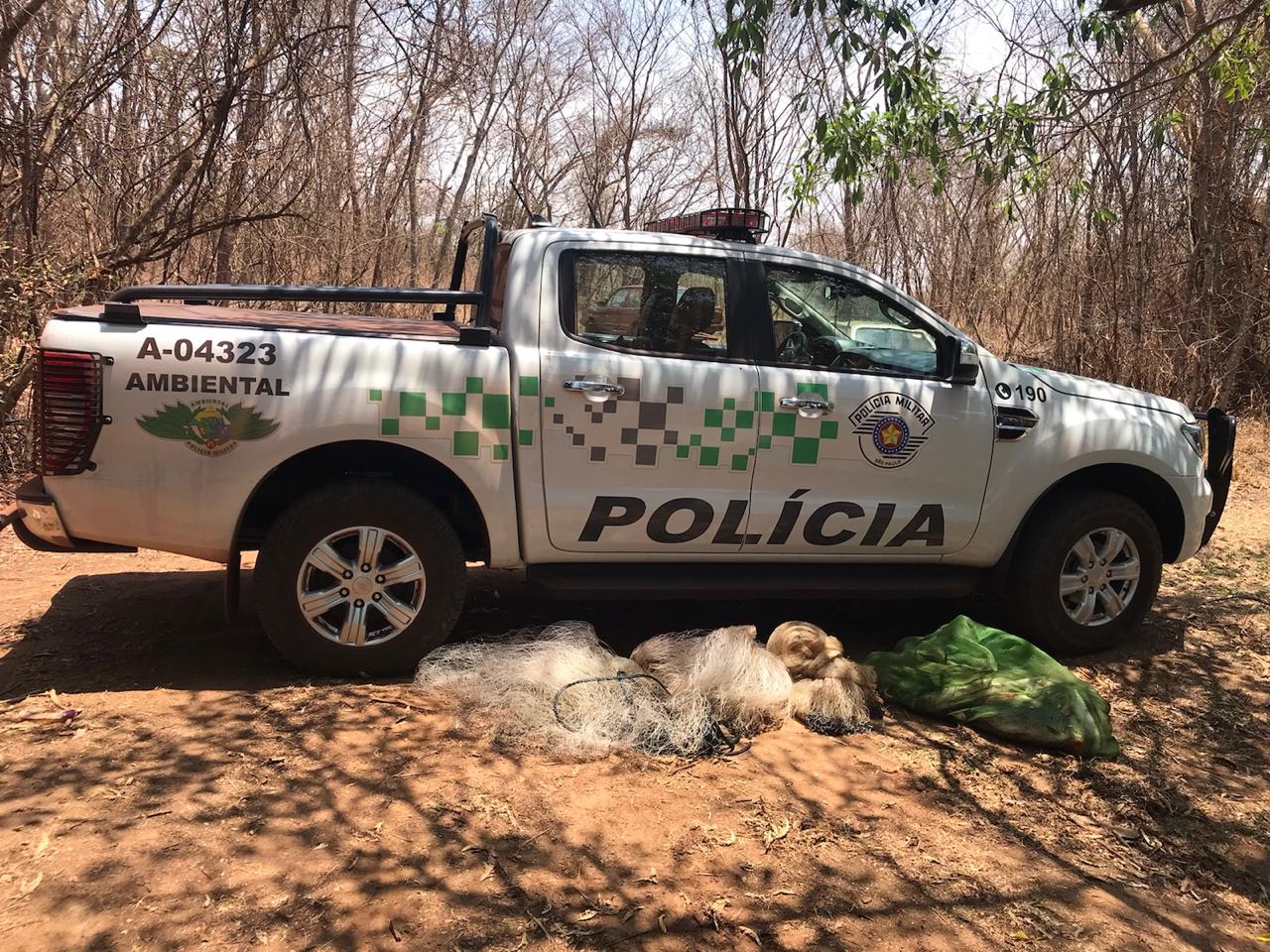 Polícia Ambiental faz duas apreensões de pesca irregular em Terra Roxa