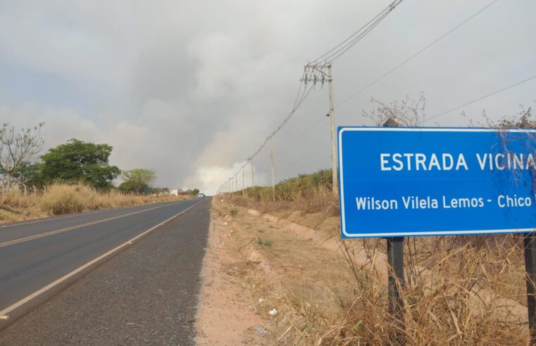 Incêndio atinge área rural de Barretos