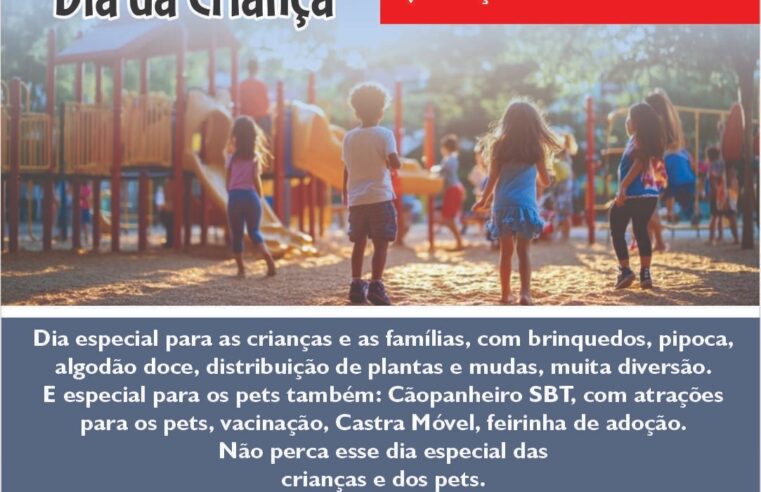 Praça da Primavera tem uma série de atrações para crianças, famílias e pets neste sábado, dia 12