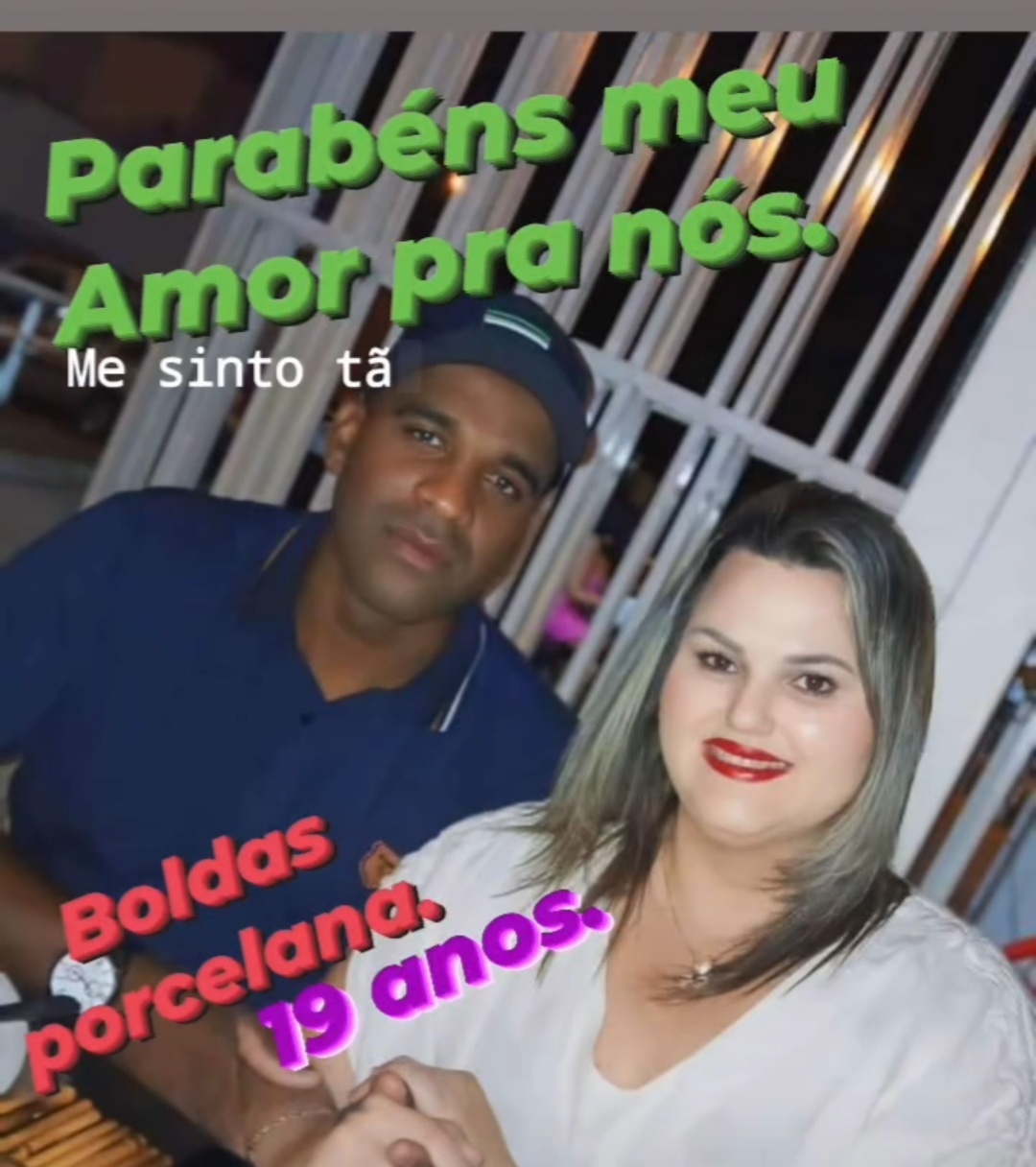 Casal Humberto e Ligiane comemoram 19 anos de casados