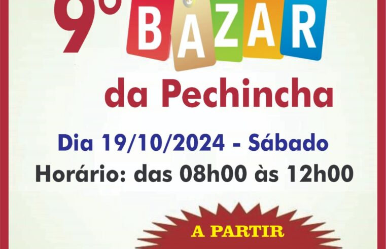 Associação Espírita promove 9º Bazar da Pechincha