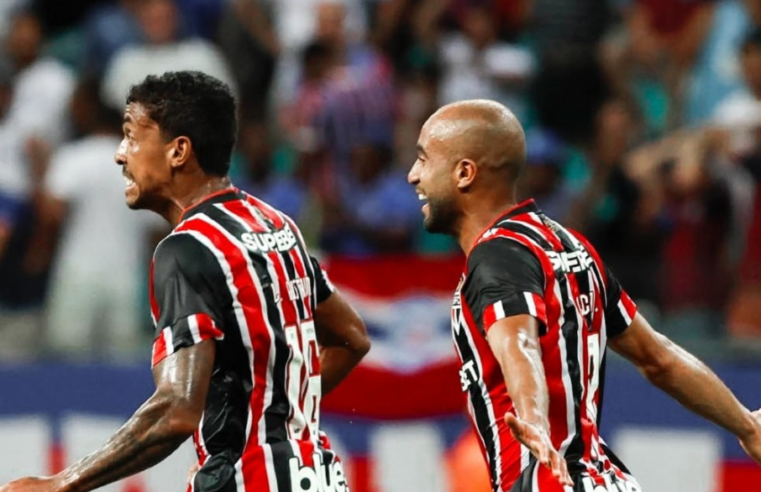 São Paulo vence o Bahia fora de casa e se mantém em sexto lugar