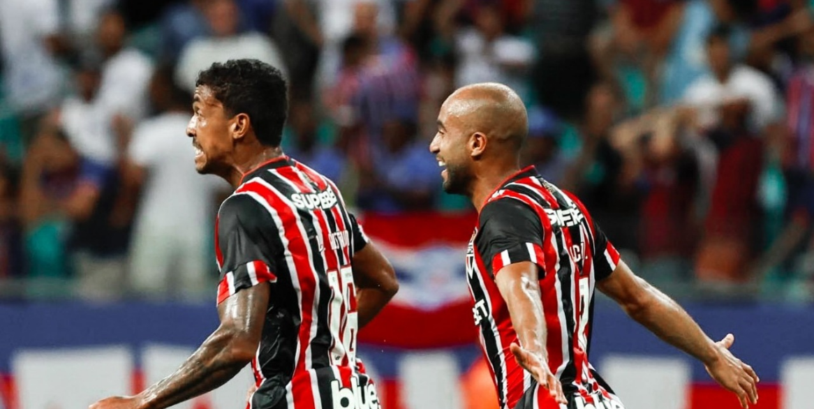 São Paulo vence o Bahia fora de casa e se mantém em sexto lugar