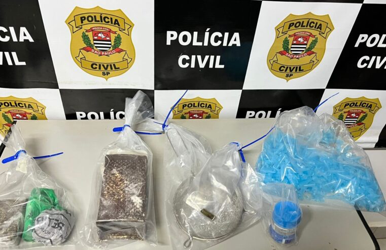 Polícia Civil apreende drogas e materiais do tráfico no Vida Nova