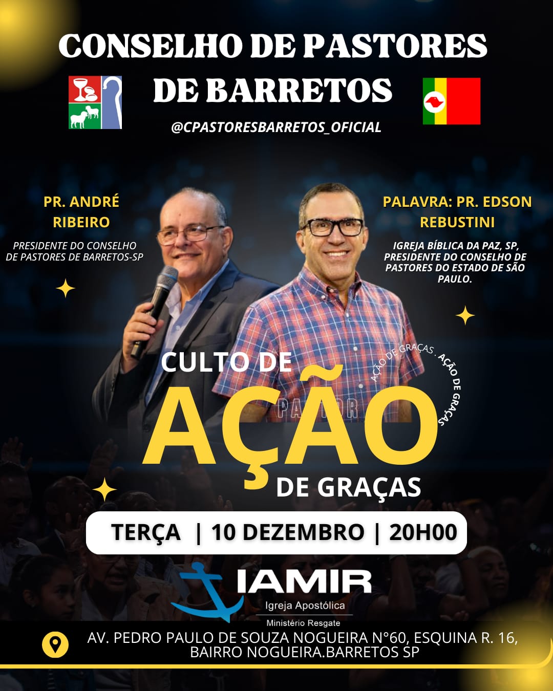 Culto de Ação de Graças do Conselho de Pastores de Barretos