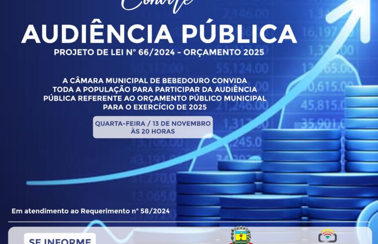 Com 44 emendas, Orçamento Municipal de R$ 518 milhões será debatido quarta-feira, às 20h