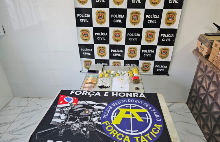 Operação conjunta da Polícia Civil e Militar termina com apreensão de drogas
