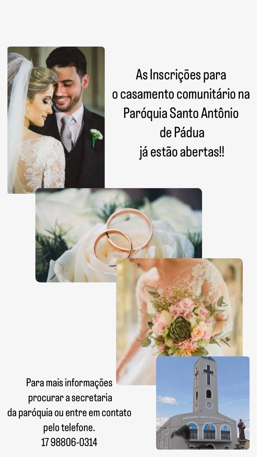 Paróquia abre inscrições para o casamento comunitário