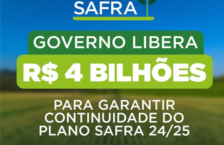 Governo Federal vai editar MP do Plano Safra