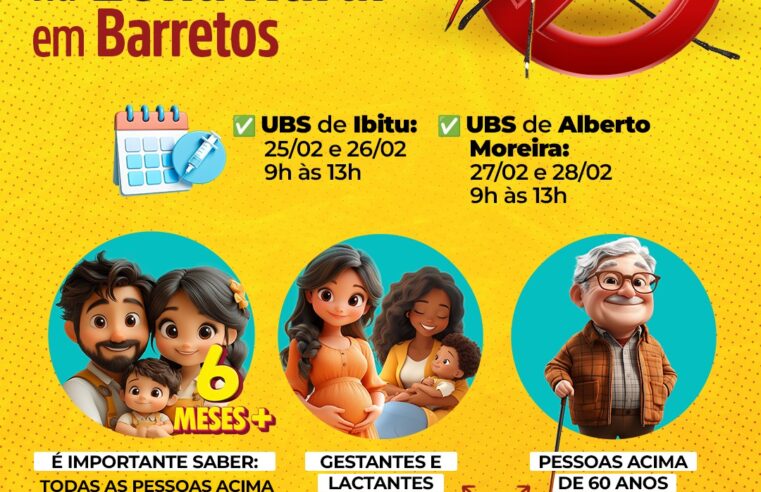 Barretos aplica mais de 600 doses de vacina no Dia D contra Febre Amarela e outras doenças