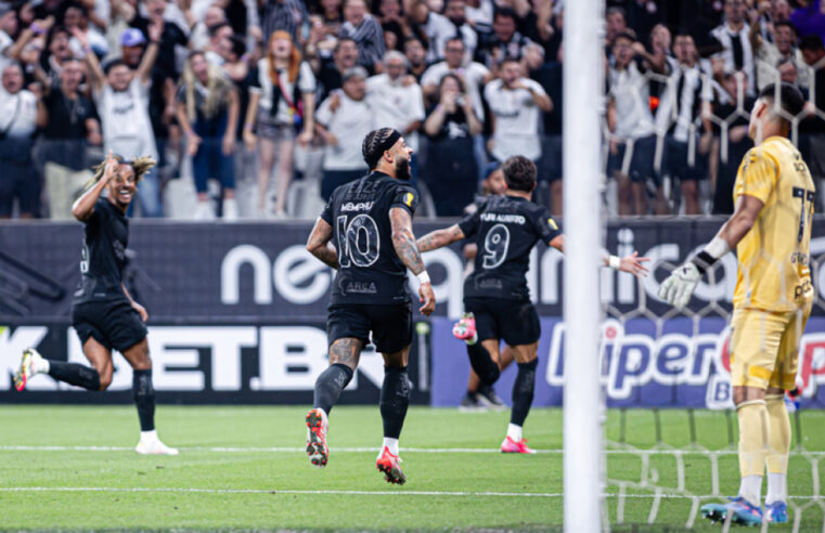 Com dois gols de Yuri Alberto, Corinthians vence o Santos na Arena
