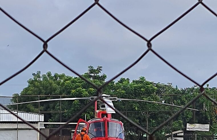Helicóptero do Corpo de Bombeiros de Minas traz órgãos para transplante em Barretos