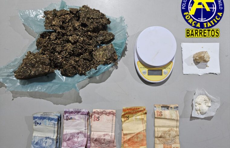 Acusado é preso por tráfico no bairro São Francisco