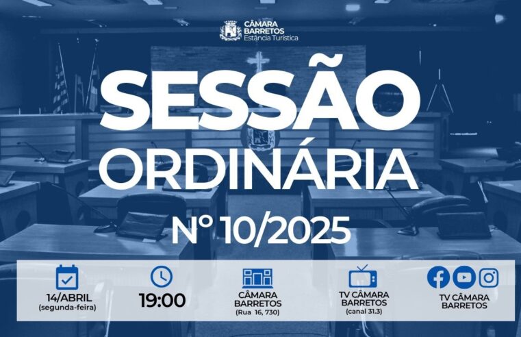 Veja o que será votado pelos vereadores na Sessão Ordinária de segunda-feira, 14 de abril