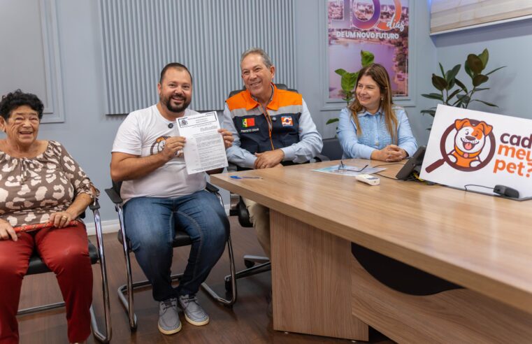 Prefeito sanciona projeto “Cadê Meu Pet?”, de autoria do vereador Itamar Alves