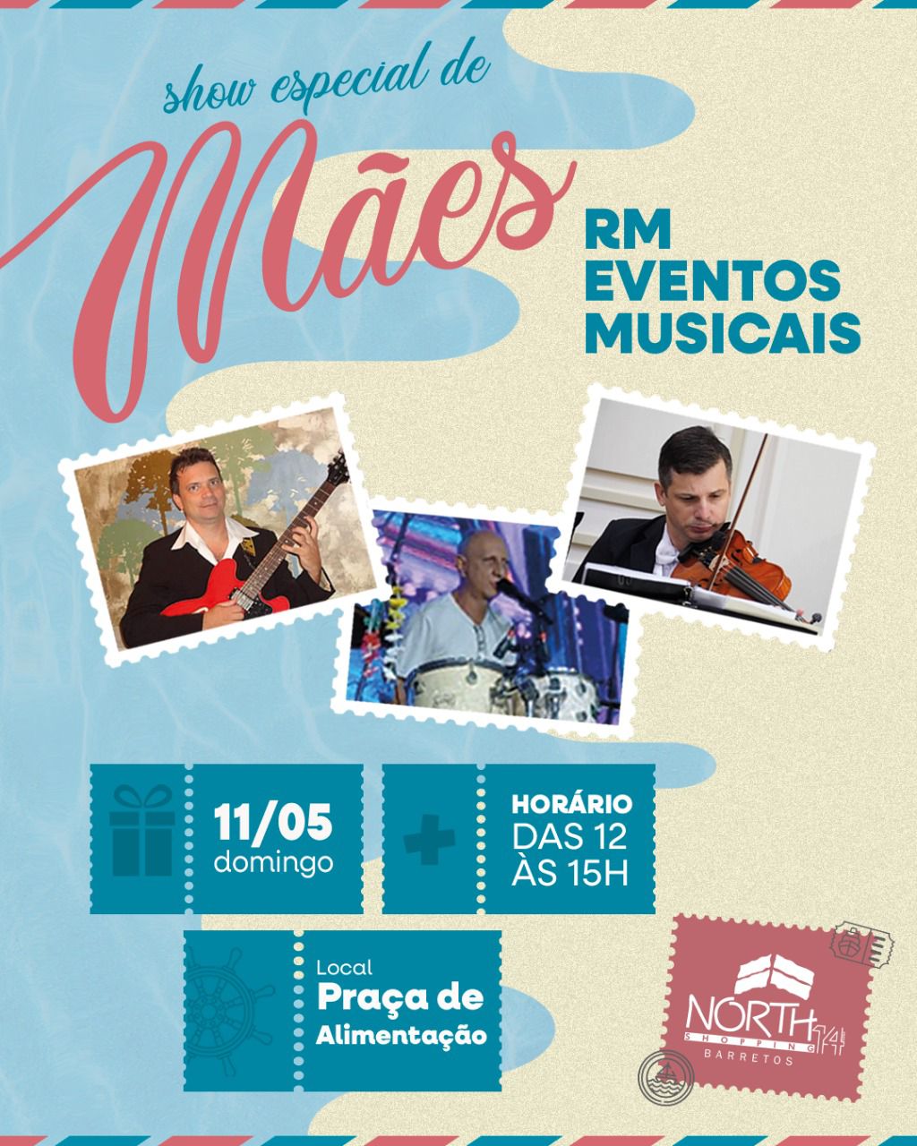 North Shopping Barretos celebra o Dia das Mães com música ao vivo, nos dias 9 e 11 de maio