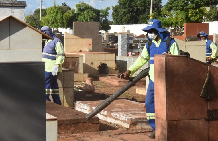 Prefeitura promove manutenção e limpeza no Cemitério Municipal da Paz