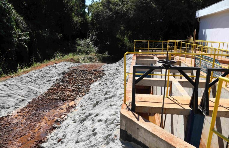 Obra de captação no Rio das Pedras atinge 99% de conclusão