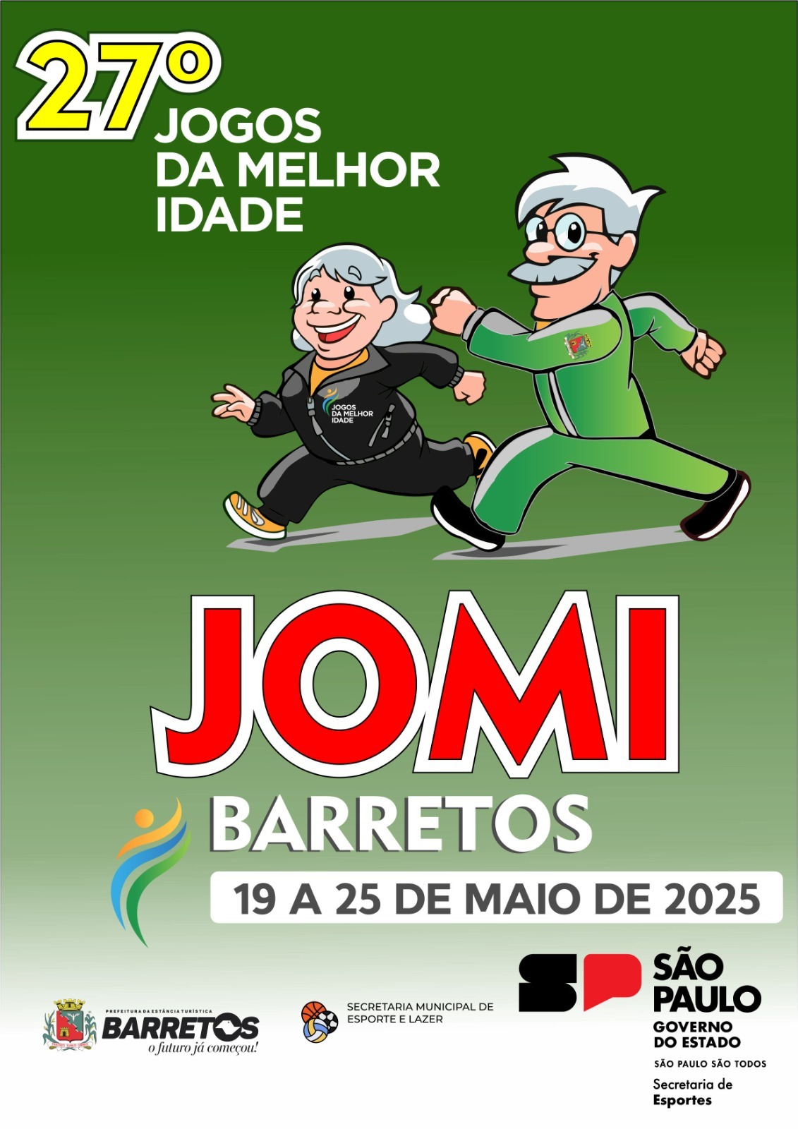 Delegação barretense disputará 14 modalidades na 27ª edição dos Jogos da Melhor Idade
