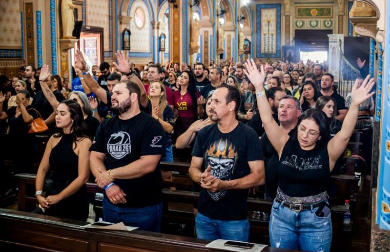 Fé e emoção marcam a tradicional Missa dos Motociclistas em Barretos