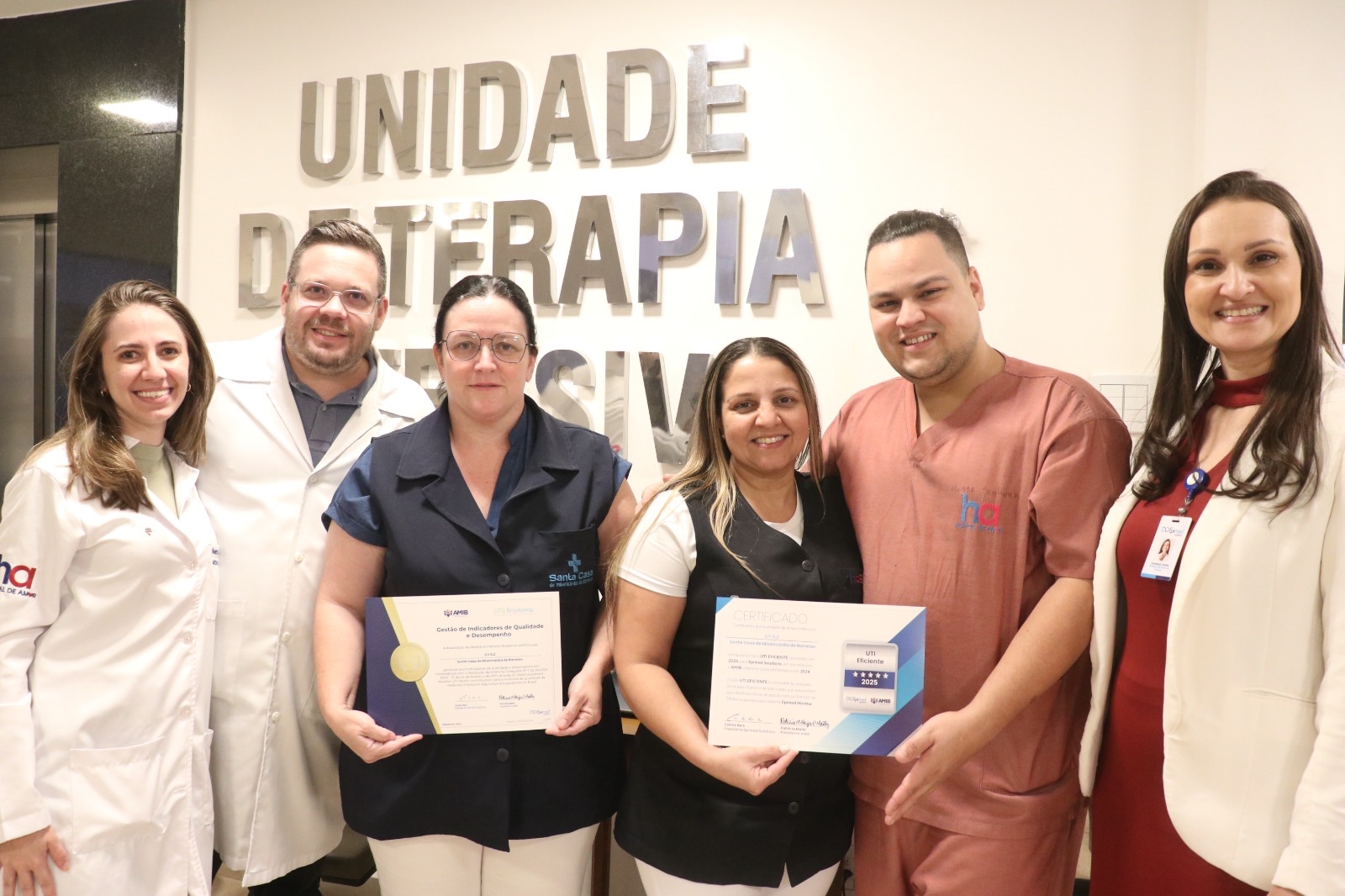 UTIs da Santa Casa de Barretos são certificadas pela qualidade na gestão e no atendimento aos pacientes
