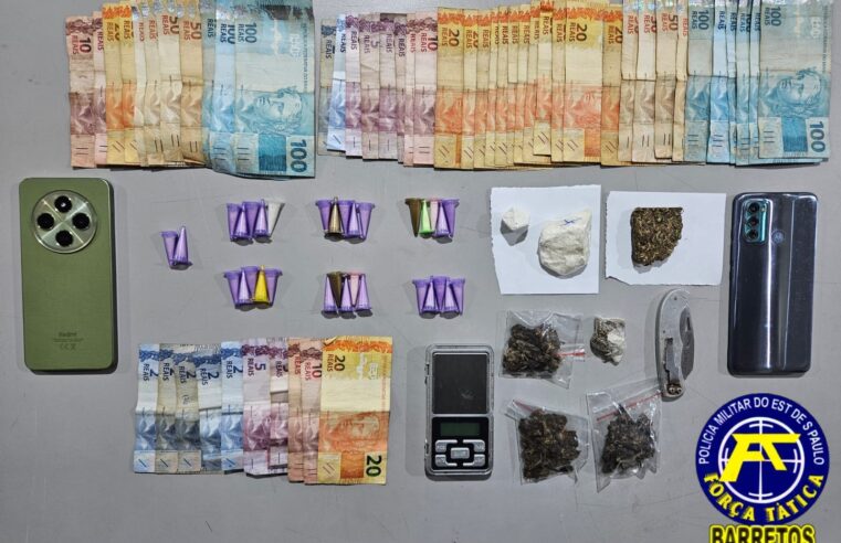 Dupla é presa por tráfico de drogas