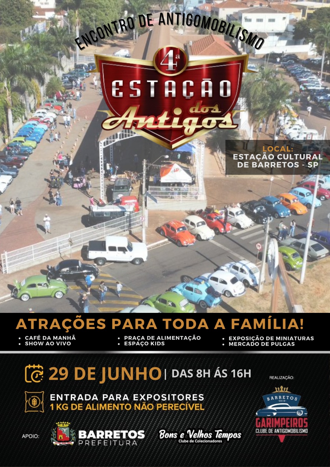 Barretos sedia Encontro de Antigobilismo “Estação dos Antigos”