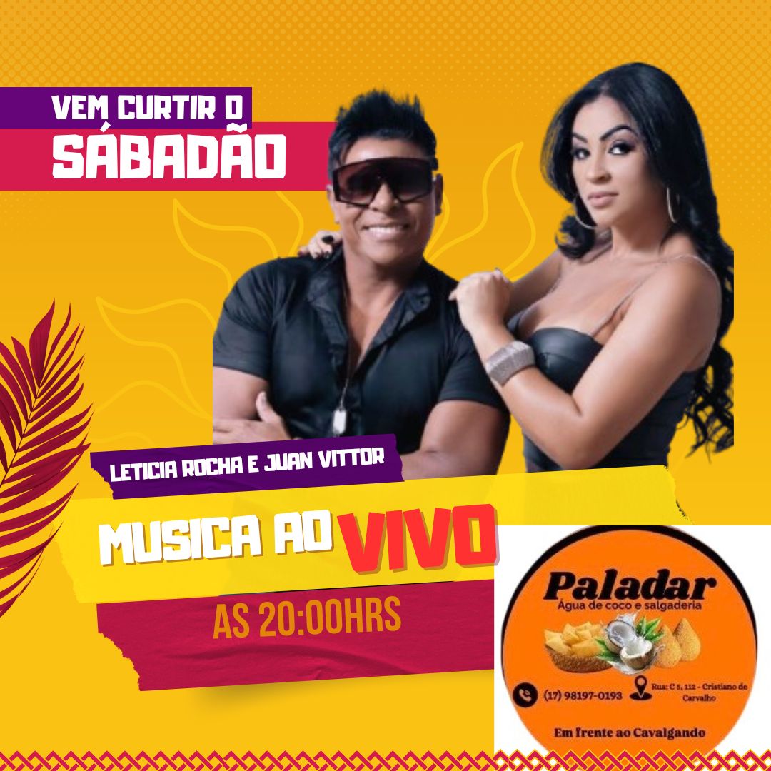 Dupla é atração no Paladar Água de Coco e Salgaderia