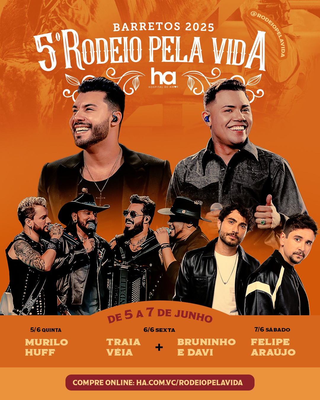 “Rodeio pela Vida” é atração no Recinto Paulo de Lima Correa nesta semana