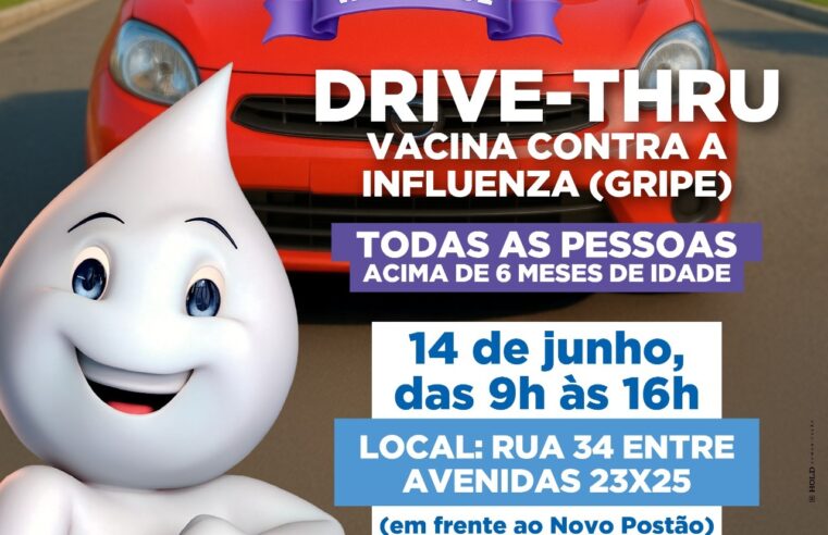Prefeitura de Barretos promove drive-thru para vacinação contra a gripe