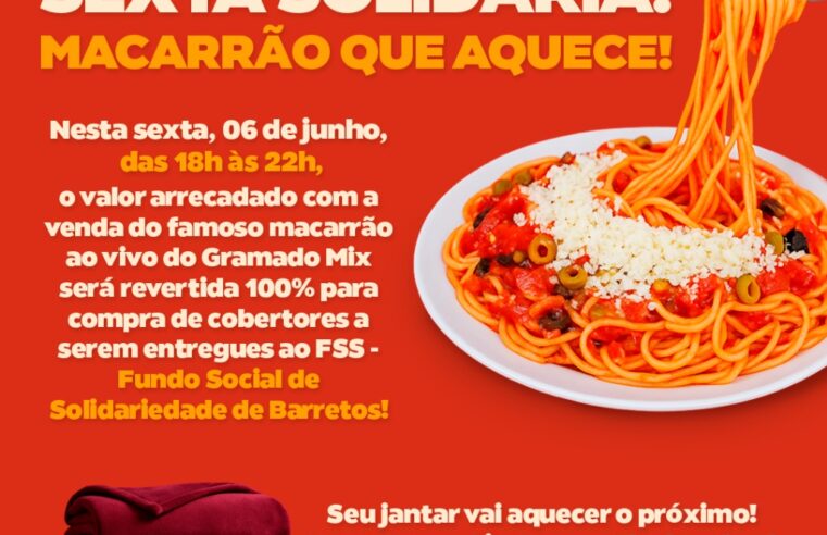 Restaurante do North Shopping realiza ação solidária em prol do Fundo Social de Barretos nesta sexta