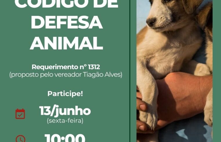 Câmara de Barretos agenda Audiência Pública para discutir o novo Código de Defesa Animal