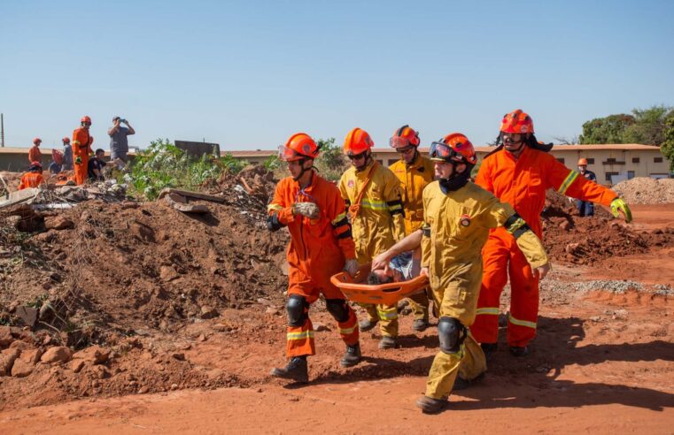 Defesa Civil, SAMU e UPA de Barretos participam de simulado do Corpo de Bombeiros