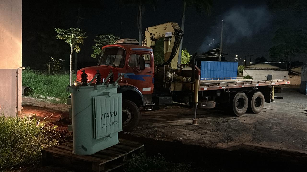 SAAE Barretos realiza substituição de transformador na ETA Pereira