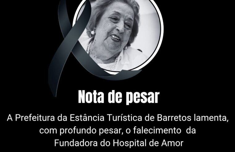 Prefeitura de Barretos decreta luto oficial de três dias pela morte da Dra. Scylla Duarte Prata