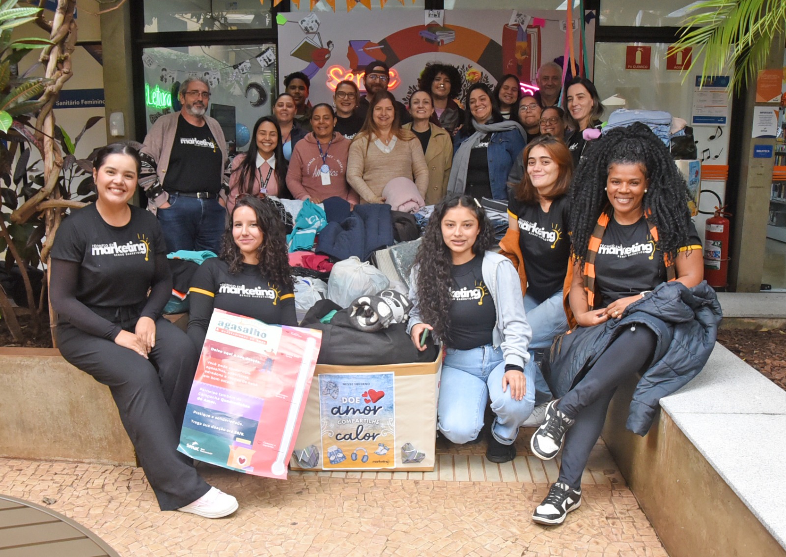 Alunos do Senac promovem arrecadação para a Campanha do Agasalho 2025