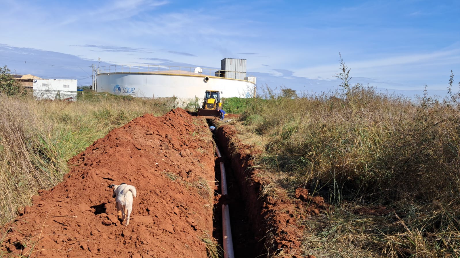 SAAE Barretos conclui extensão de rede de 950 metros e instala nova tubulação para reforçar abastecimento no San Diego